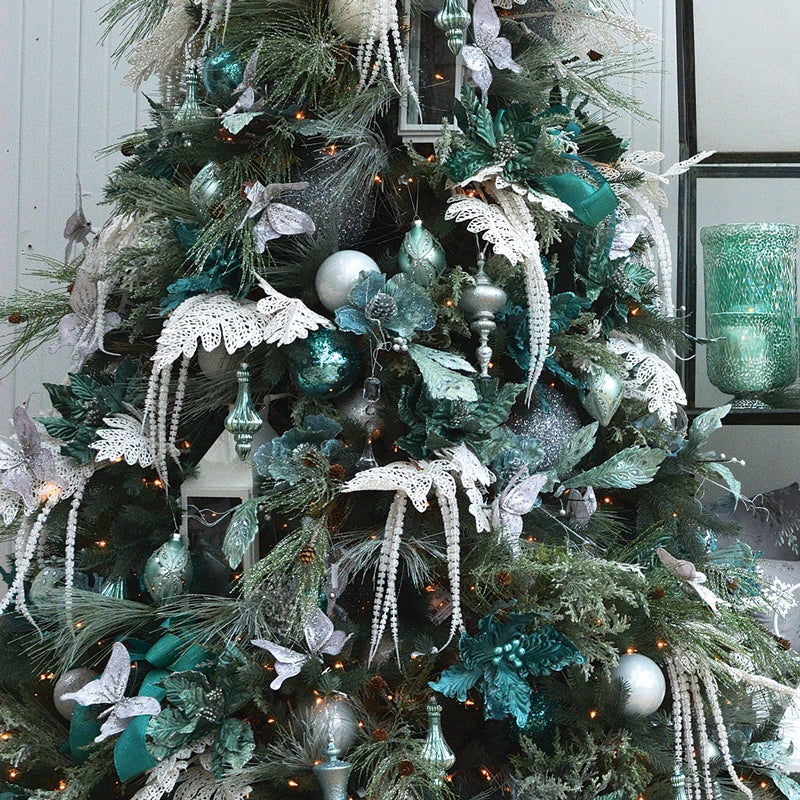 Turquoise Christmas Decorations - A Blissful Nest