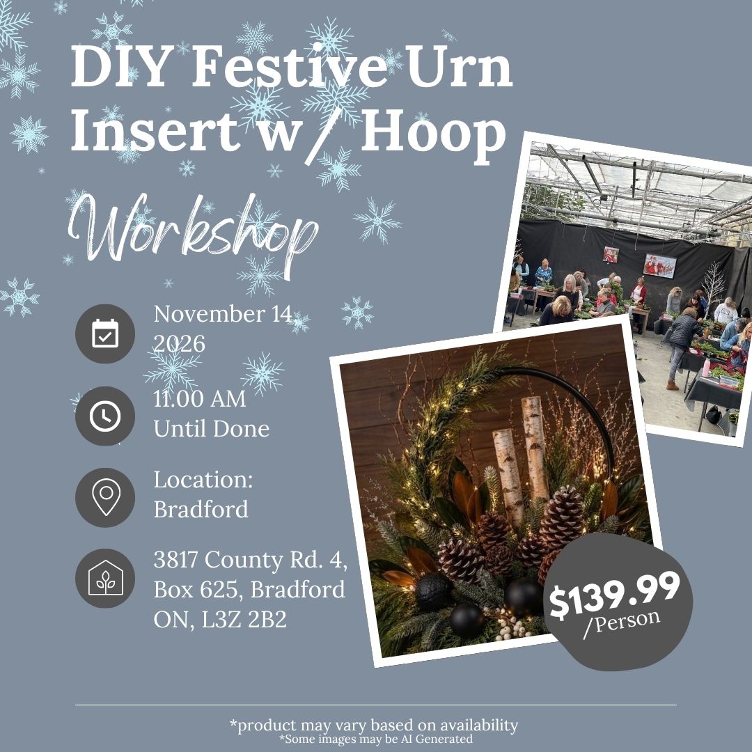 Ticket: DIY Festive Urn w/ Hoop Workshop - November 14th (Bradford Location)